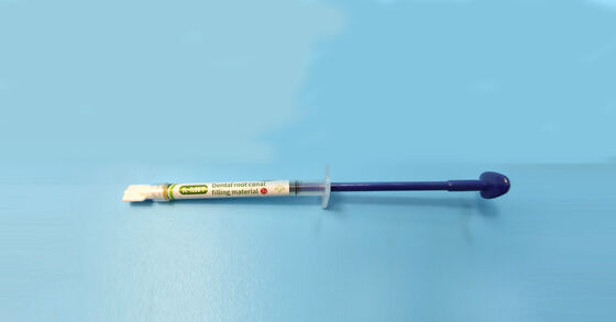 Паста гидроксида кальция с йодоформом, предварительно смешанная - 2 г в шприце. Материал для пломбирования корневых каналов для временных и молодых постоянных зубов